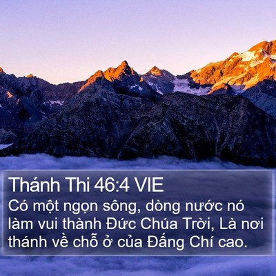Thánh Thi 46:4 VIE Bible Verse Image