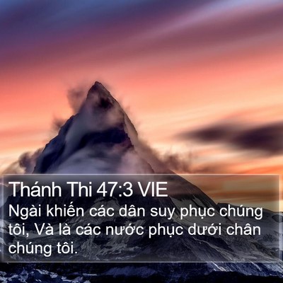 Thánh Thi 47:3 VIE Bible Verse Image