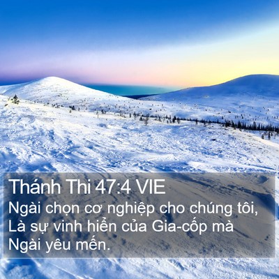 Thánh Thi 47:4 VIE Bible Verse Image