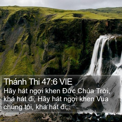 Thánh Thi 47:6 VIE Bible Verse Image