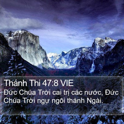 Thánh Thi 47:8 VIE Bible Verse Image