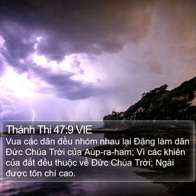 Thánh Thi 47:9 VIE Bible Verse Image