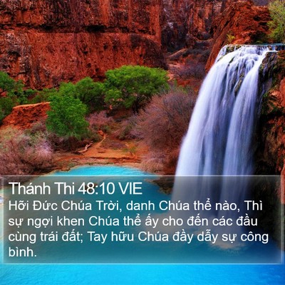 Thánh Thi 48:10 VIE Bible Verse Image