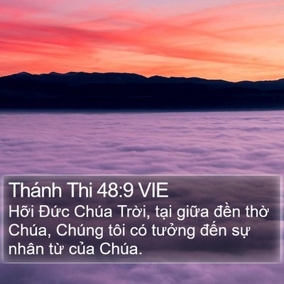 Thánh Thi 48:9 VIE Bible Verse Image