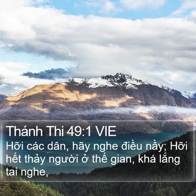 Thánh Thi 49:1 VIE Bible Verse Image