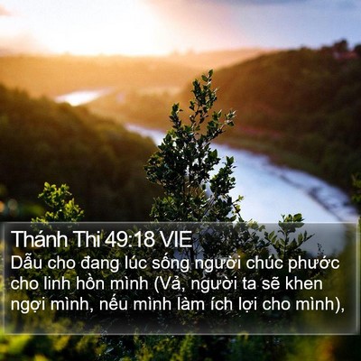 Thánh Thi 49:18 VIE Bible Verse Image
