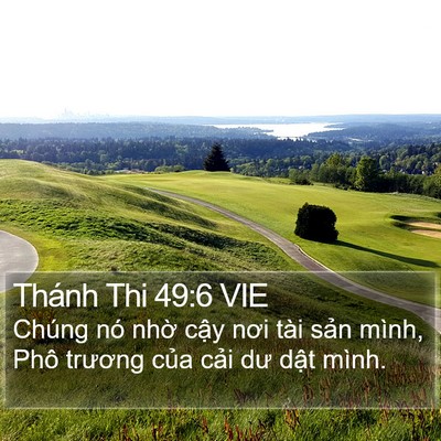 Thánh Thi 49:6 VIE Bible Verse Image