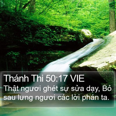 Thánh Thi 50:17 VIE Bible Verse Image
