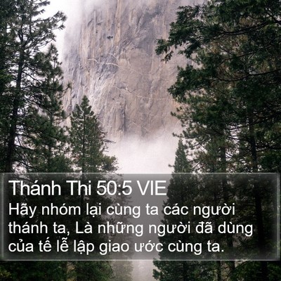 Thánh Thi 50:5 VIE Bible Verse Image