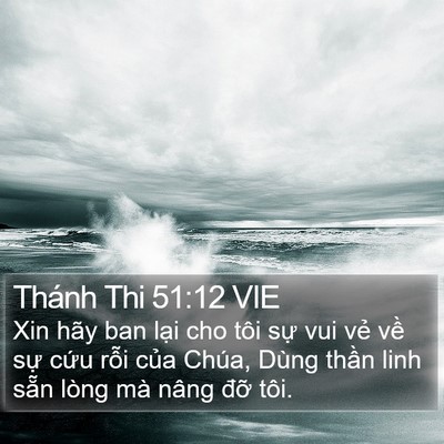 Thánh Thi 51:12 VIE Bible Verse Image