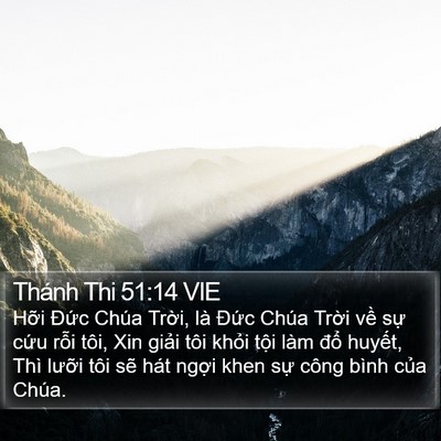 Thánh Thi 51:14 VIE Bible Verse Image