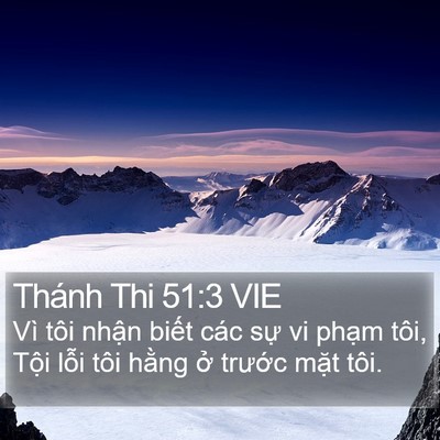 Thánh Thi 51:3 VIE Bible Verse Image