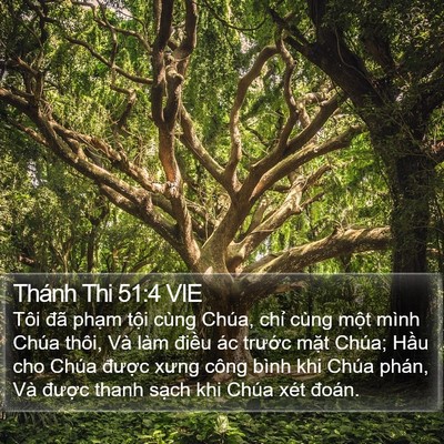 Thánh Thi 51:4 VIE Bible Verse Image