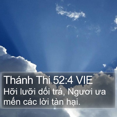 Thánh Thi 52:4 VIE Bible Verse Image
