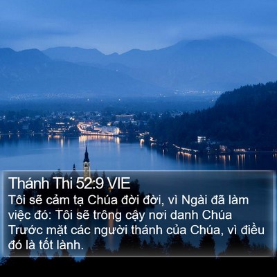 Thánh Thi 52:9 VIE Bible Verse Image