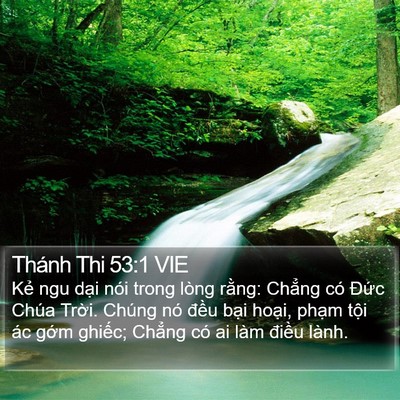 Thánh Thi 53:1 VIE Bible Verse Image