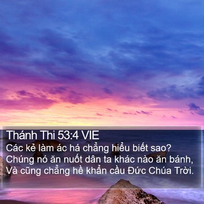 Thánh Thi 53:4 VIE Bible Verse Image