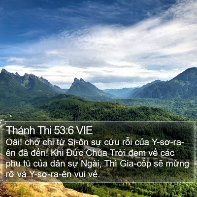 Thánh Thi 53:6 VIE Bible Verse Image