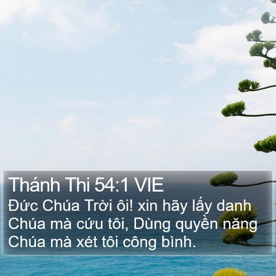 Thánh Thi 54:1 VIE Bible Verse Image