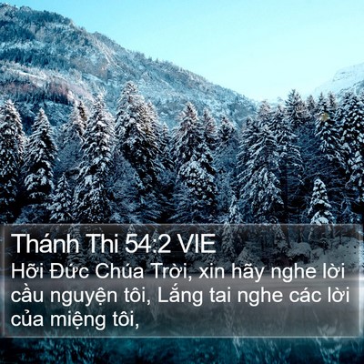 Thánh Thi 54:2 VIE Bible Verse Image
