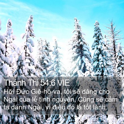 Thánh Thi 54:6 VIE Bible Verse Image