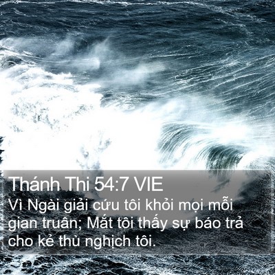 Thánh Thi 54:7 VIE Bible Verse Image