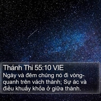 Thánh Thi 55:10 VIE Bible Verse Image
