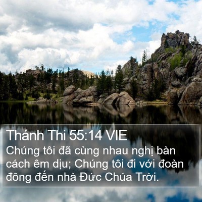 Thánh Thi 55:14 VIE Bible Verse Image