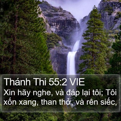Thánh Thi 55:2 VIE Bible Verse Image