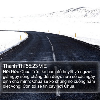 Thánh Thi 55:23 VIE Bible Verse Image