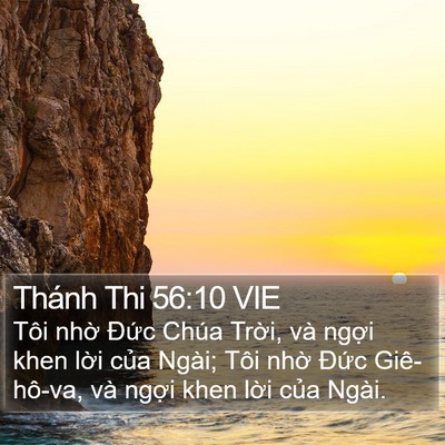 Thánh Thi 56:10 VIE Bible Verse Image