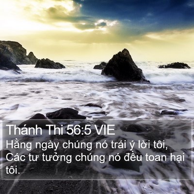 Thánh Thi 56:5 VIE Bible Verse Image