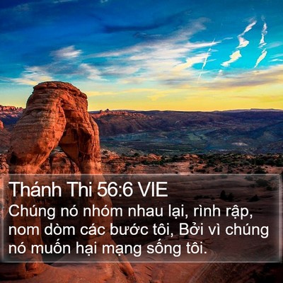 Thánh Thi 56:6 VIE Bible Verse Image