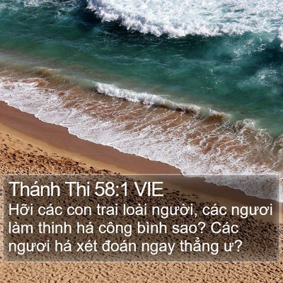 Thánh Thi 58:1 VIE Bible Verse Image
