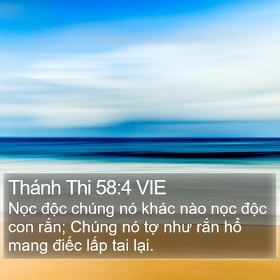 Thánh Thi 58:4 VIE Bible Verse Image
