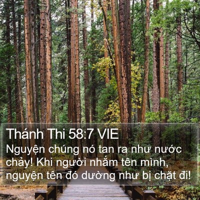 Thánh Thi 58:7 VIE Bible Verse Image