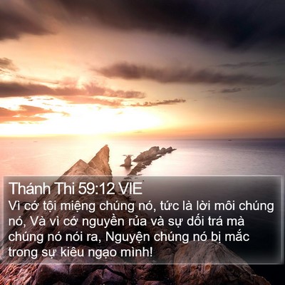 Thánh Thi 59:12 VIE Bible Verse Image