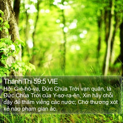 Thánh Thi 59:5 VIE Bible Verse Image
