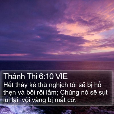 Thánh Thi 6:10 VIE Bible Verse Image