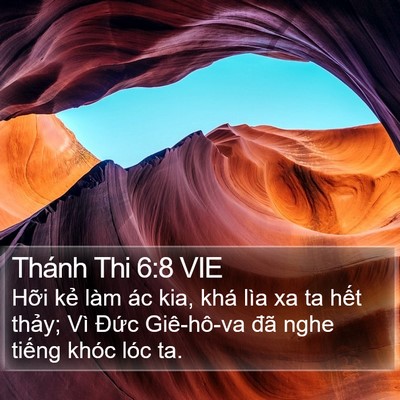Thánh Thi 6:8 VIE Bible Verse Image