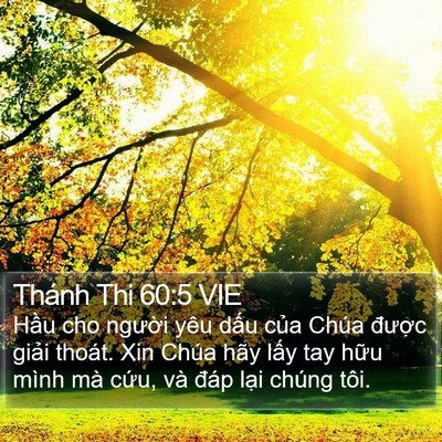 Thánh Thi 60:5 VIE Bible Verse Image