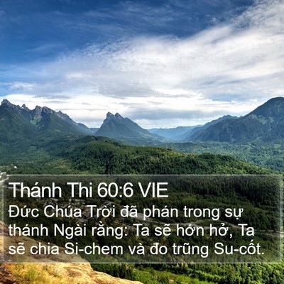 Thánh Thi 60:6 VIE Bible Verse Image