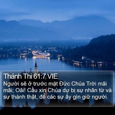 Thánh Thi 61:7 VIE Bible Verse Image