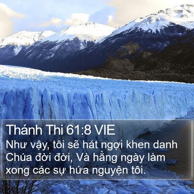 Thánh Thi 61:8 VIE Bible Verse Image