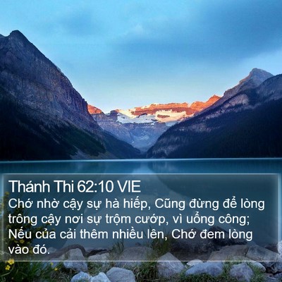 Thánh Thi 62:10 VIE Bible Verse Image
