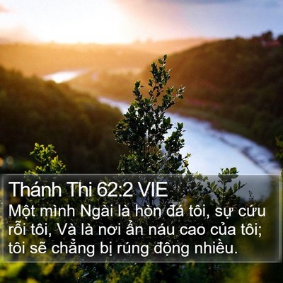 Thánh Thi 62:2 VIE Bible Verse Image