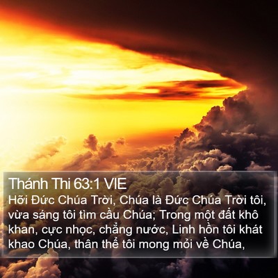 Thánh Thi 63:1 VIE Bible Verse Image