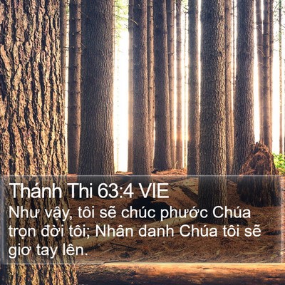 Thánh Thi 63:4 VIE Bible Verse Image