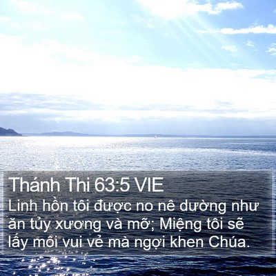 Thánh Thi 63:5 VIE Bible Verse Image
