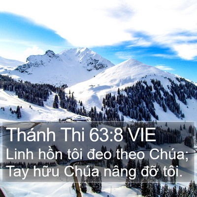 Thánh Thi 63:8 VIE Bible Verse Image